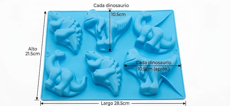 Molde de Silicón de Dinosaurios