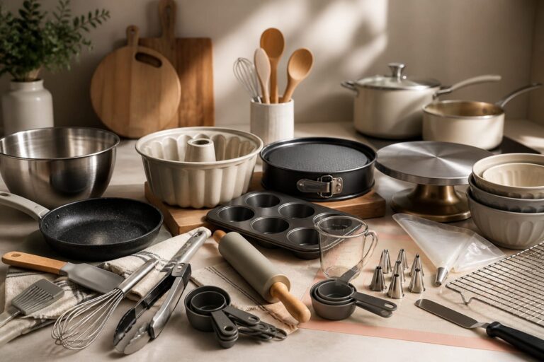 LOS IMPRESCINDIBLES: Utensilios Básicos para una Repostería de Éxito